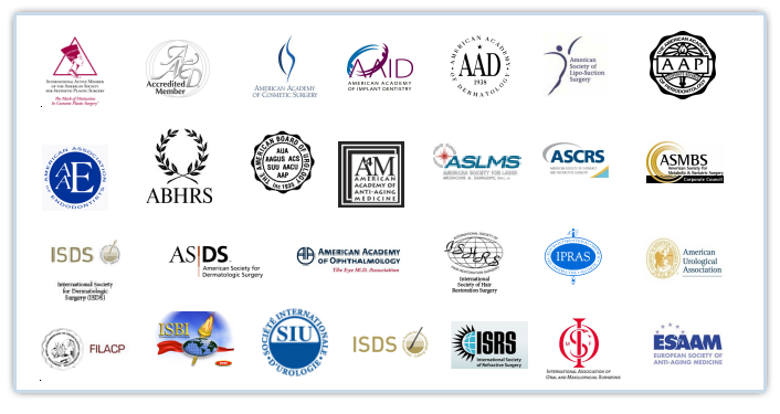 Picture with all the logos for the medical associations
